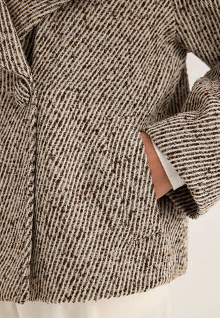 Vikamille L/S SHORT JACKET Beige