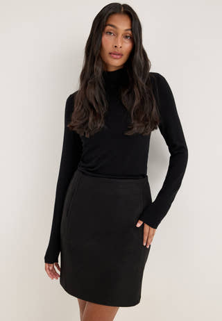 Vizikka Hw Short Skirt Black