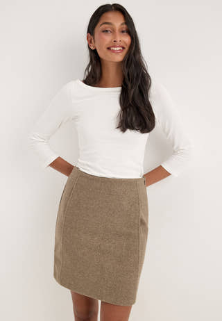 Vizikka Hw Short Skirt Grey