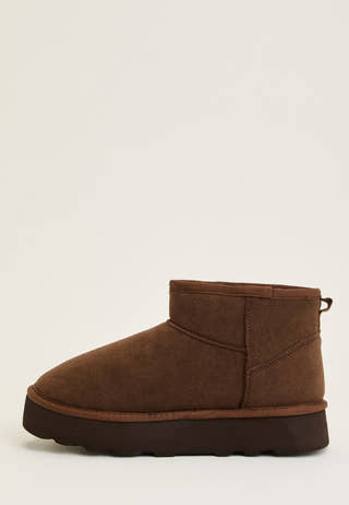 Onlfelicia Teddy Lined Platform Boot Beige
