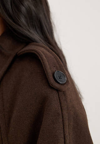 Onldear-trillion Long Belt Coat Brown