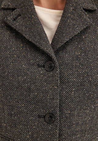 Slwfitted Clea Short Blazer Grey
