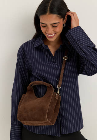 Salerno M Leather Bag Brown