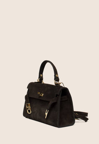 Trento Suede Bag Brown