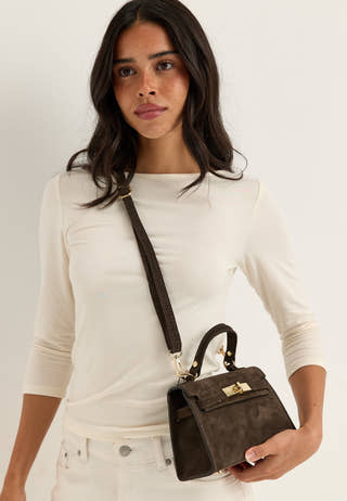 Trento Suede Bag Brown