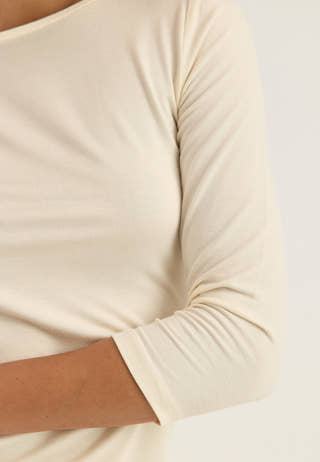 3/4 Sleeve Top White