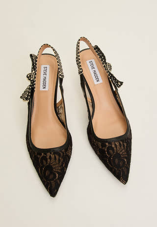 Ensemble Lace Slingback Black