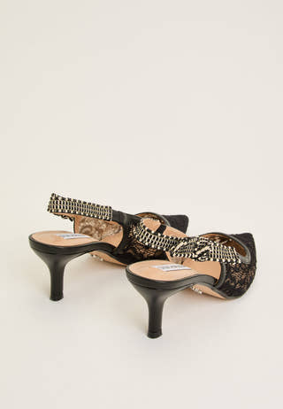 Ensemble Lace Slingback Black