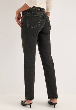Straw Mid Slim Black