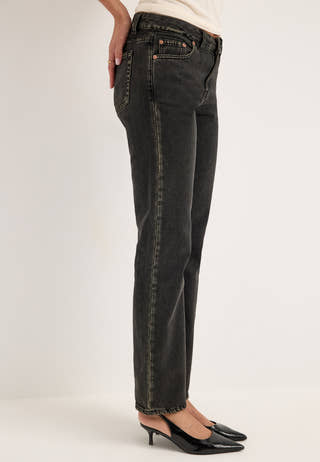 Straw Mid Slim Black