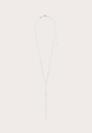Root y-necklace Silver-plated Silver