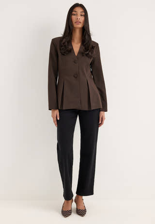 Vmjodie Ls Peplum Blazer Brown