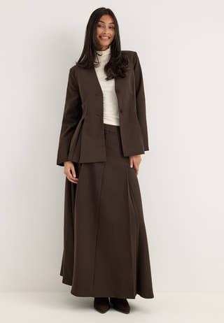 Vmjodie Ls Peplum Blazer Brown