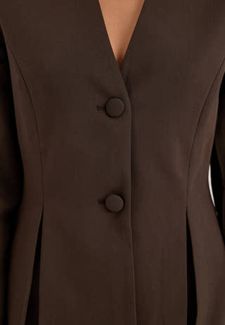 Vmjodie Ls Peplum Blazer Brown