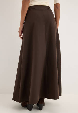 Vmjodie Mw Fluid Ankle Skirt Brown