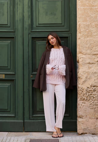 Cable Knitted Sweater