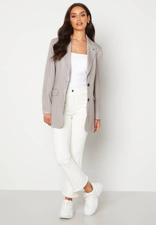 Pinstripe Oversized Blazer