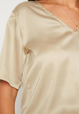 Satin T-shirt