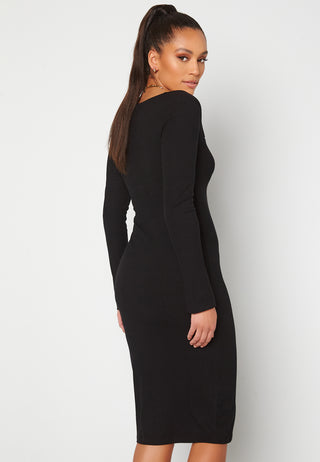 Squareneck Midi Dress
