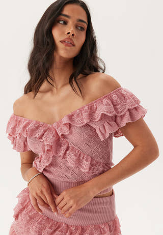 Knitted Frill Top