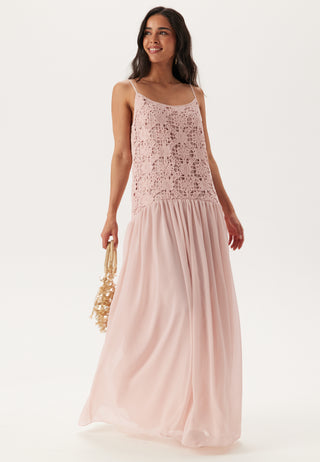 Crochet Bodice Maxi Dress