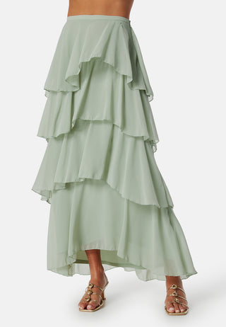 Andrea Flounce Maxi Skirt