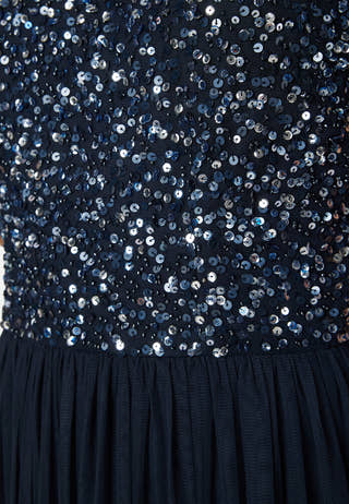 Short Sleeve Sequin Dress