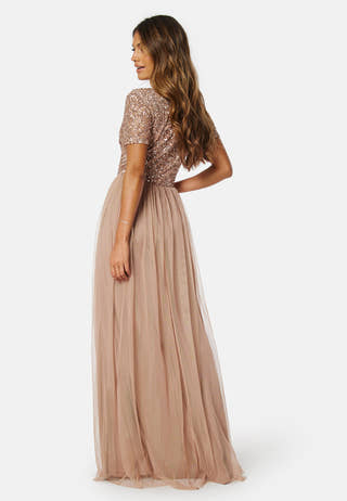 Short Sleeve Sequin Dress