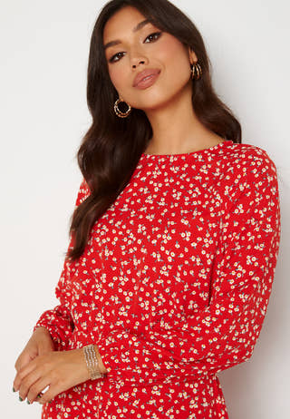 Ditsy Print Pleat Dress