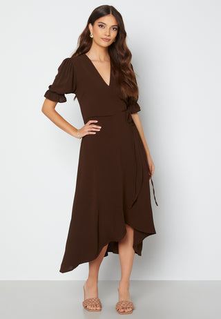 Wrap Side Tie Maxi Dress