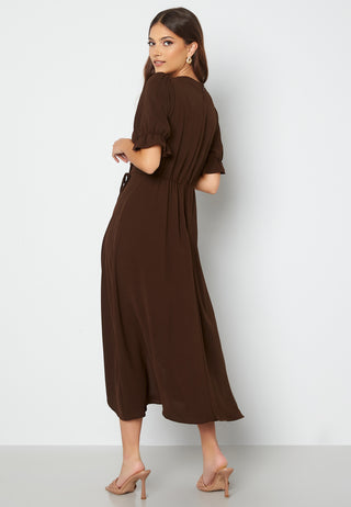 Wrap Side Tie Maxi Dress