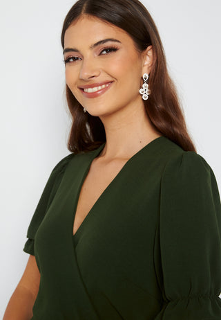 Wrap Side Tie Maxi Dress