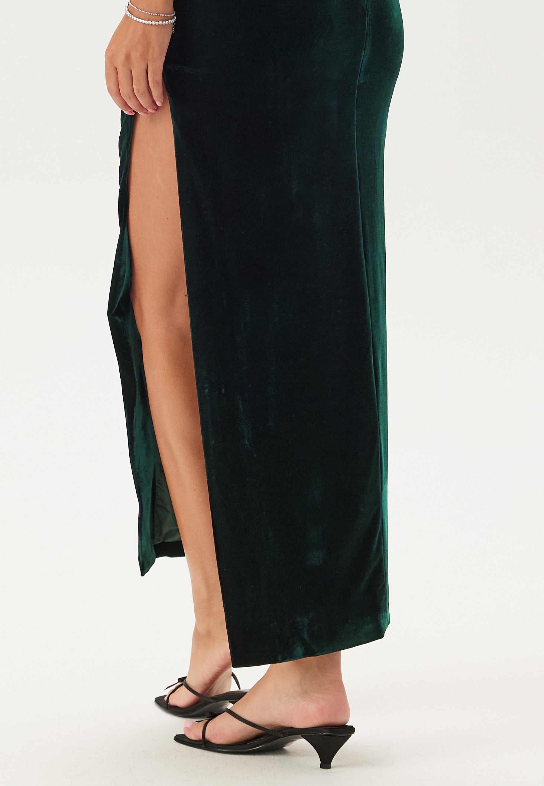 everlasting satin midi dress bardot Everlasting Satin Midi Dress In Chocolate