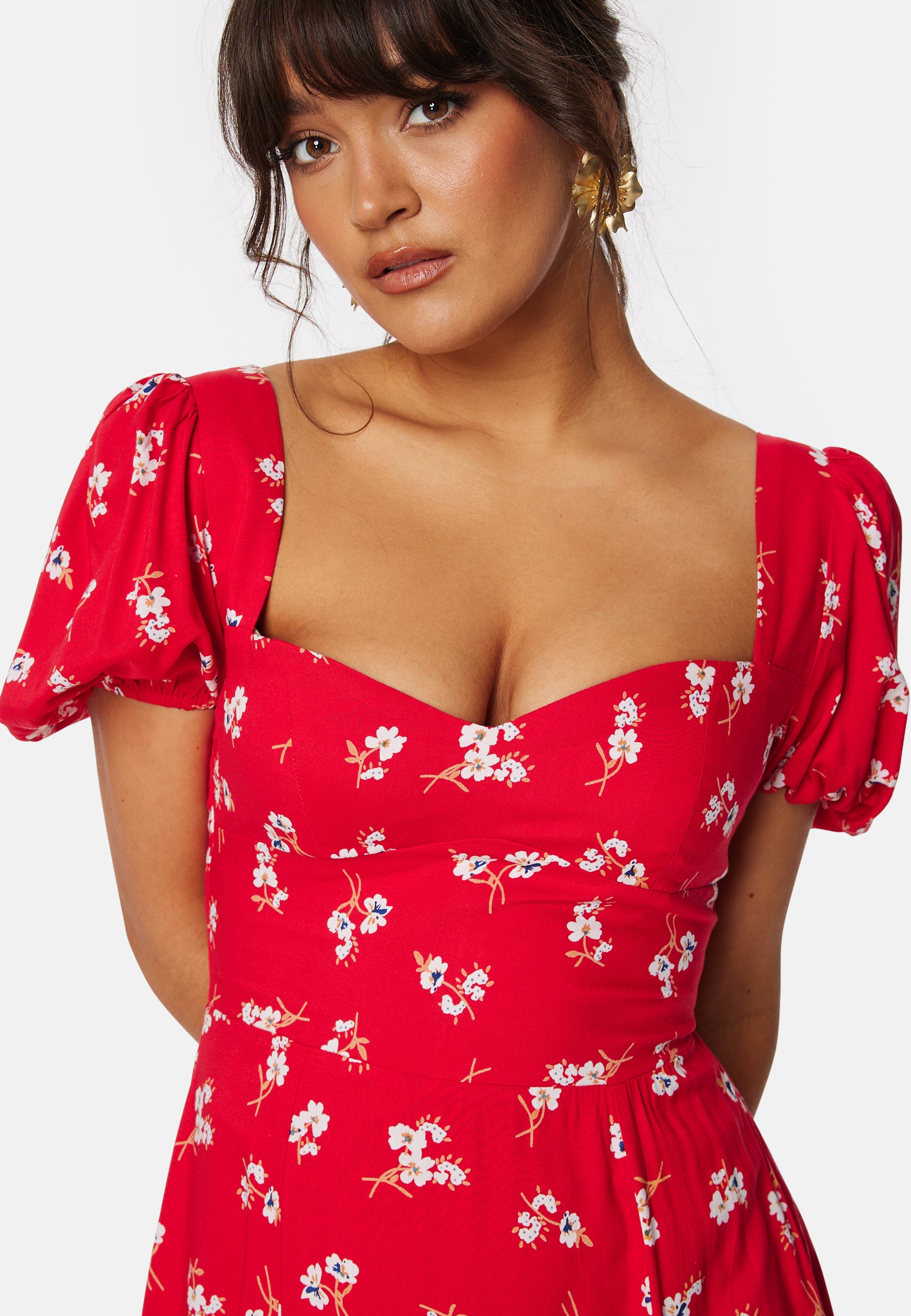Bardot – Gillian midi dress – campaign-outlet – Red