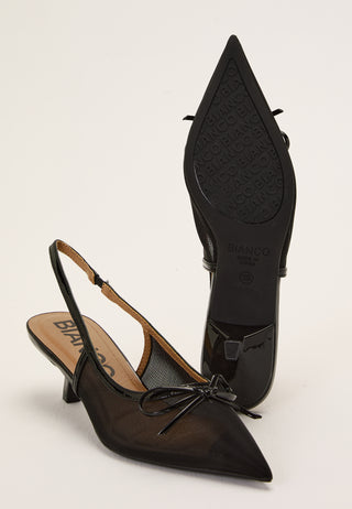 Biakristin Kitten Heel Bow Slingback