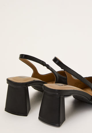 Biamaralyn Slingback Smooth Faux Leather