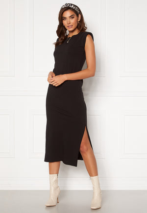 Shoulder Pad Midaxi Dress