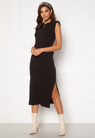 Shoulder Pad Midaxi Dress