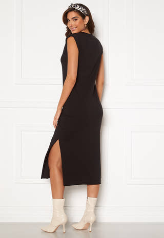 Shoulder Pad Midaxi Dress