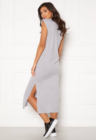 Shoulder Pad Midaxi Dress