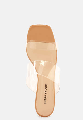 Adella Vinyl Heeled Sandal
