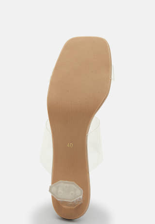 Adella Vinyl Heeled Sandal