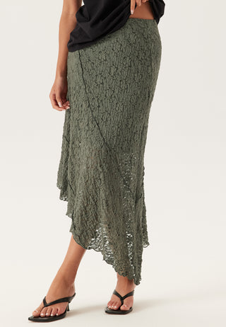 Asymmetric Lace Skirt