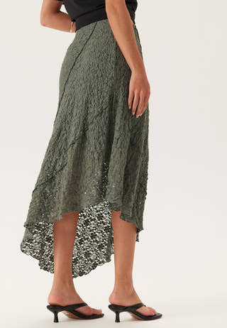 Asymmetric Lace Skirt