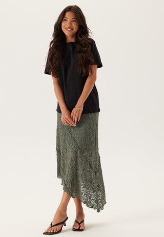 Asymmetric Lace Skirt