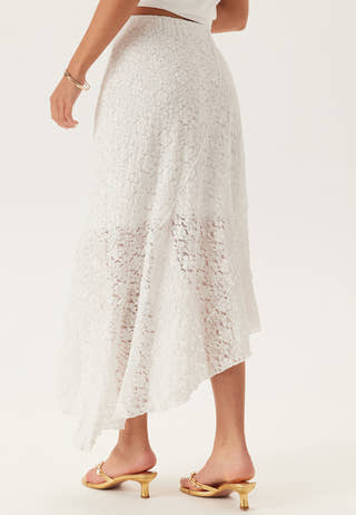 Asymmetric Lace Skirt