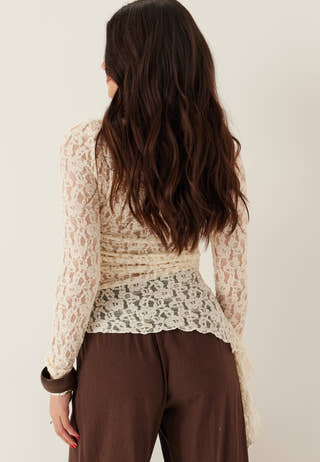 Asymmetric Lace Top