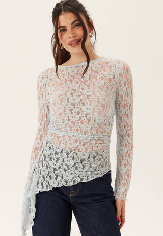 Asymmetric Lace Top