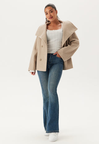 Ava High Neck Short Coat