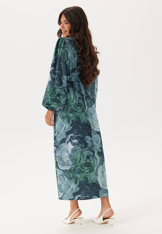Balloon Sleeve Maxi Dress